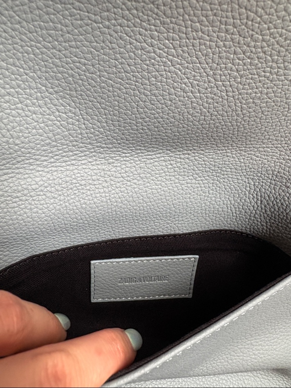 Zadig & Voltaire - Rock Crossbody - Leather - Blue - Picture 12 of 12